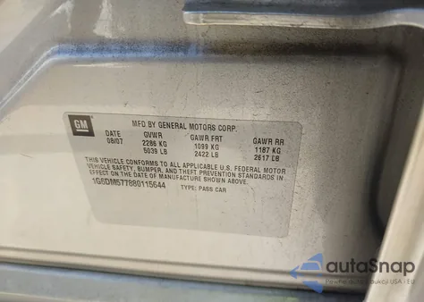 2008 Cadillac Cts Standard z USA, uszkodzony, nr VIN 1G6DM577880115644